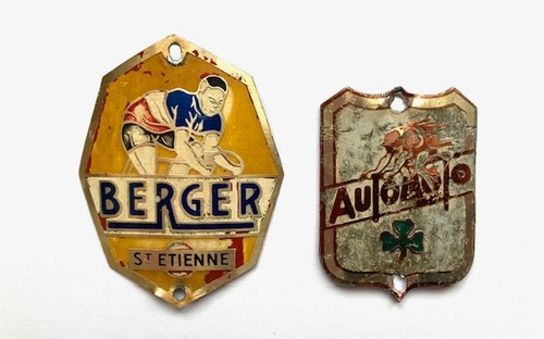 Lot plaques de vélo - de,